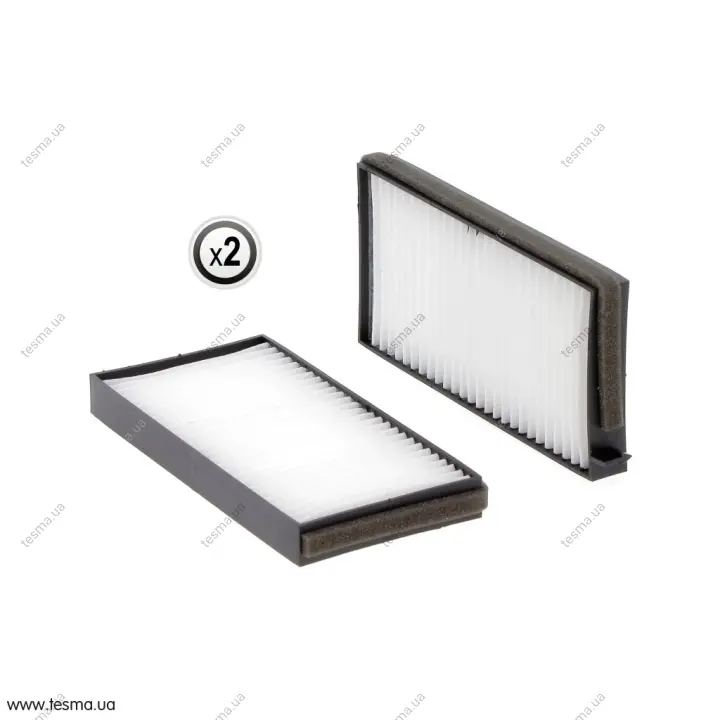 Cabin filter, kit. Фильтр воздушный, салона, кондиционера, комплект HIFI FILTER SC8117KIT (фото 1)