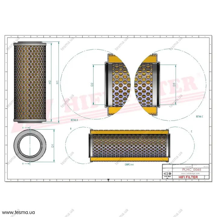 фильтр гидравлический HIFI FILTER SH52065 - фото 1