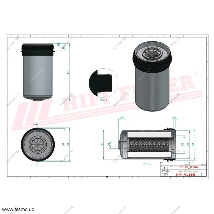 Фильтр топливный HIFI FILTER SN40670 (фото 1)