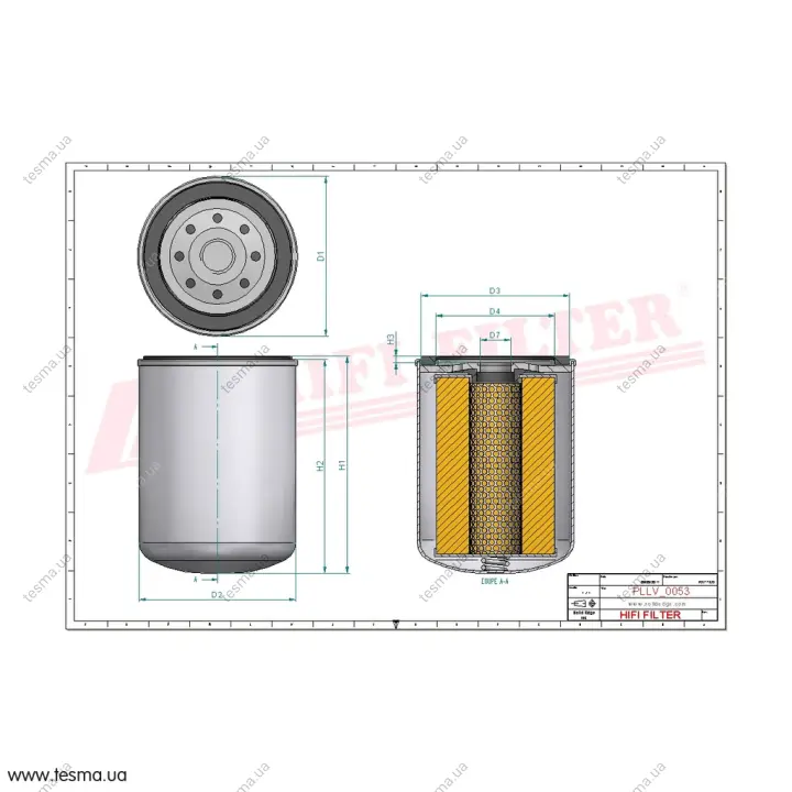 Фильтр масляный HIFI FILTER SO11128 (фото 1)