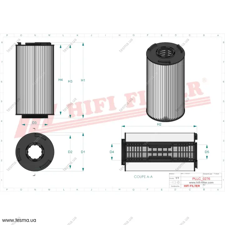 Фільтр масляний HIFI FILTER SO11152 (фото 1)