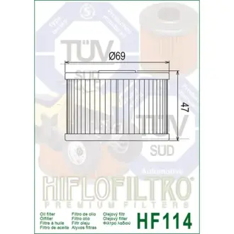 Масляний фільтр HIFLOFILTRO HF114
