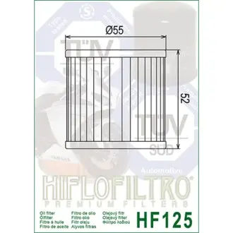 Масляний фільтр HIFLO - HIFLOFILTRO HF125