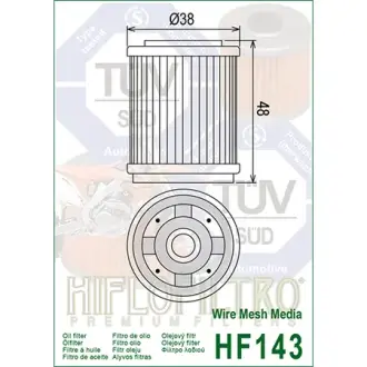 Масляний фільтр HIFLO - HIFLOFILTRO HF143
