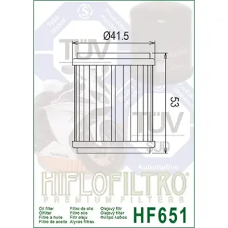 Масляний фільтр HIFLO - HIFLOFILTRO HF651