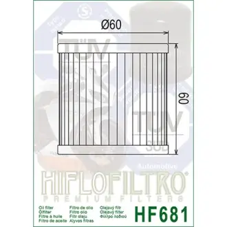 Масляний фільтр HIFLO - HIFLOFILTRO HF681