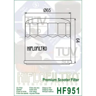 Масляний фільтр HIFLO - HIFLOFILTRO HF951