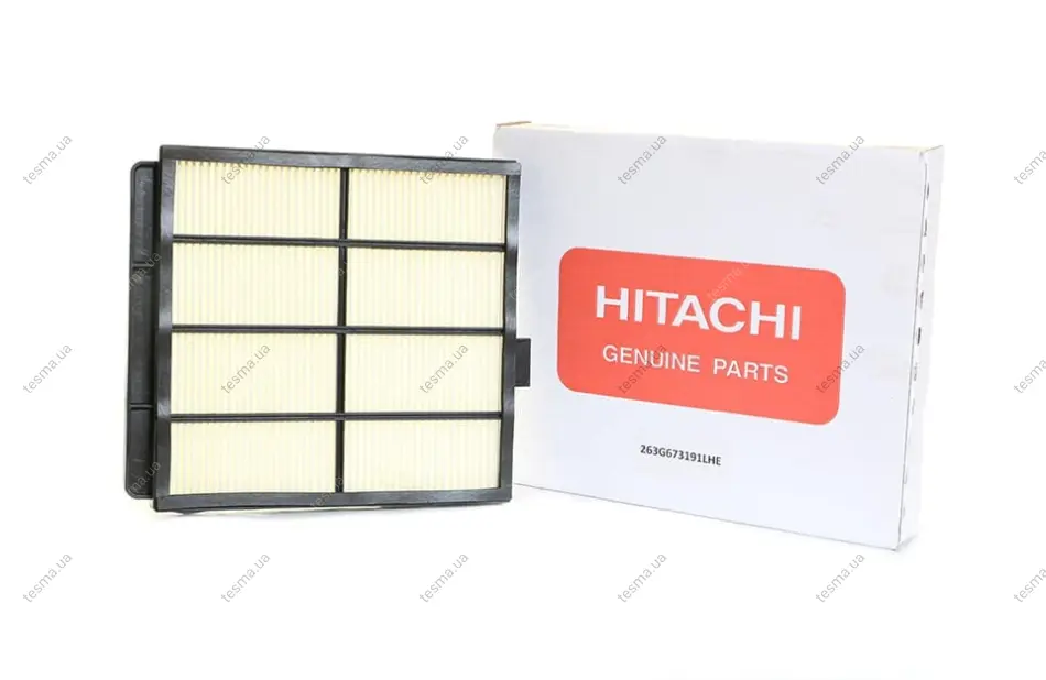 Cabin air filter, element. Фильтр салона, кондиционера, воздушный, элемент HITACHI 263G673191LHE (фото 1)