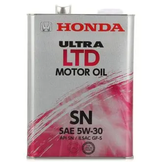 Масло моторное, HONDA Ultra LTD SN, SAE 5W-30, 4L HONDA/ACURA 0821899974