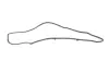 Прокладка кришки головки цил HONDA/ACURA 12341R40A00 (фото 1)