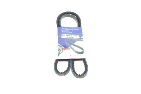 Ремінь генератора Ford Transit 2.4D 77-85/VW T3 1.6-2.0 76-86 (10x1175) HUTCHINSON AV10LA1175