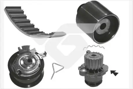 Водяной насос + комплект зубчатого ремня HUTCHINSON KH194WP71