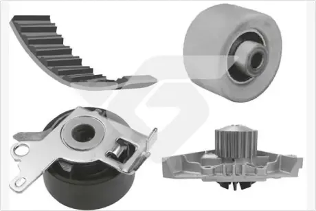 Водяной насос + комплект зубчатого ремня HUTCHINSON KH227WP47