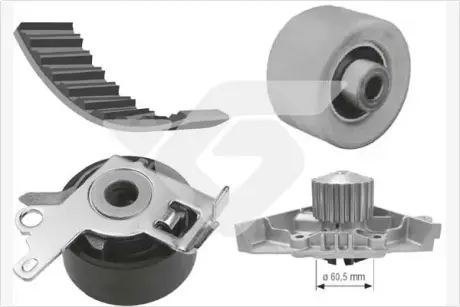 Водяной насос + комплект зубчатого ремня HUTCHINSON KH227WP49