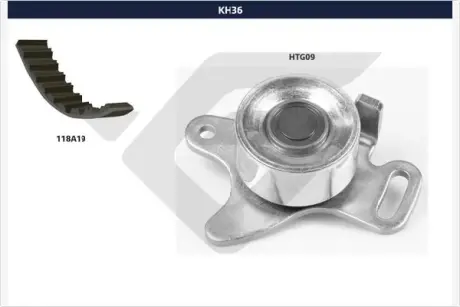 Комплект ремня ГРМ HUTCHINSON KH36