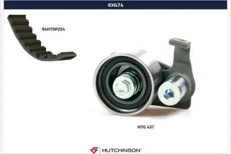 Комплект ремня ГРМ HUTCHINSON KH474