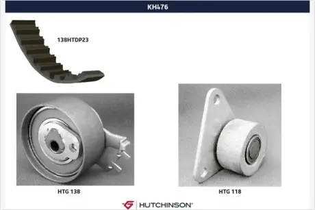Комплект ремня ГРМ HUTCHINSON KH476