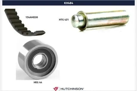 Комплект ремня ГРМ HUTCHINSON KH484