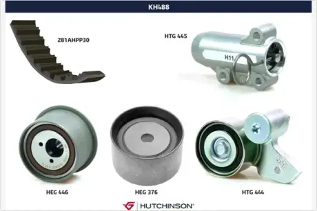Комплект ремня ГРМ HUTCHINSON KH488