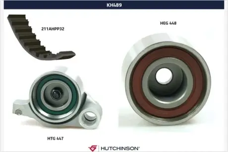Комплект ремня ГРМ HUTCHINSON KH489