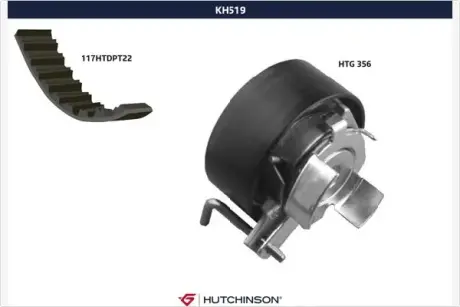 Комплект ремня ГРМ HUTCHINSON KH519