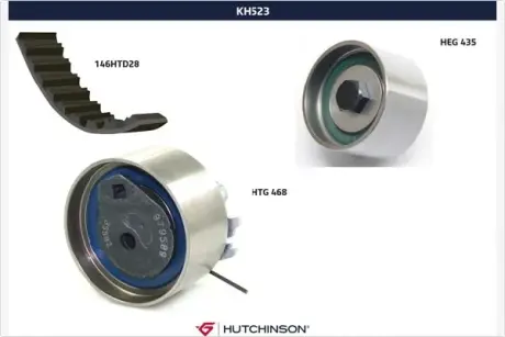 Комплект ремня ГРМ HUTCHINSON KH523