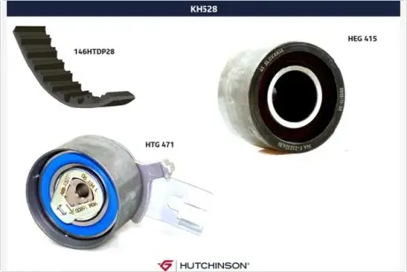 Комплект ремня ГРМ HUTCHINSON KH528