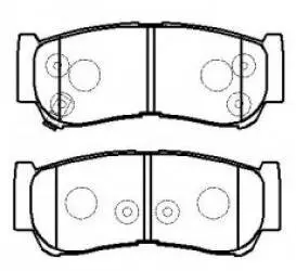 Колодки гальмові задні HYUNDAI/KIA 583024AA00