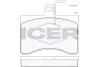 Комплект тормозных колодок, дисковый тормоз ICER 140322 (фото 1)