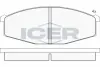 Комплект тормозных колодок, дисковый тормоз ICER 140347 (фото 1)