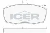 Комплект тормозных колодок, дисковый тормоз ICER 140503 (фото 1)