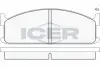 Комплект тормозных колодок, дисковый тормоз ICER 140521 (фото 1)