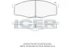 Комплект тормозных колодок, дисковый тормоз ICER 141206204 (фото 1)