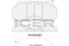 Комплект тормозных колодок, дисковый тормоз ICER 151163067 (фото 1)