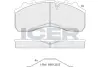 Комплект тормозных колодок, дисковый тормоз ICER 151194072 (фото 1)