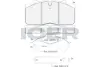 Комплект тормозных колодок, дисковый тормоз ICER 151253122 (фото 1)