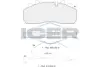 Комплект тормозных колодок, дисковый тормоз ICER 151623225 (фото 1)