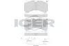 Комплект тормозных колодок, дисковый тормоз ICER 152123066 (фото 1)