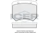 Комплект тормозных колодок, дисковый тормоз ICER 180003 (фото 1)