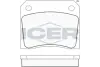 Комплект тормозных колодок, дисковый тормоз ICER 180036 (фото 1)