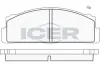 Комплект тормозных колодок, дисковый тормоз ICER 180041 (фото 1)