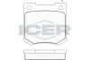 Комплект тормозных колодок, дисковый тормоз ICER 180044 (фото 1)