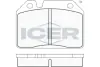 Комплект тормозных колодок, дисковый тормоз ICER 180091 (фото 1)