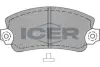 Комплект тормозных колодок, дисковый тормоз ICER 180099 (фото 1)