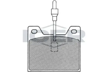 Комплект тормозных колодок, дисковый тормоз ICER 180121