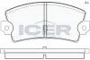 Комплект тормозных колодок, дисковый тормоз ICER 180218 (фото 1)