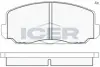Комплект тормозных колодок, дисковый тормоз ICER 180229 (фото 1)