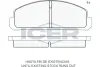 Комплект тормозных колодок, дисковый тормоз ICER 180232 (фото 1)