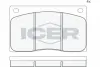 Комплект тормозных колодок, дисковый тормоз ICER 180234 (фото 1)