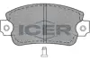 Комплект тормозных колодок, дисковый тормоз ICER 180238 (фото 1)